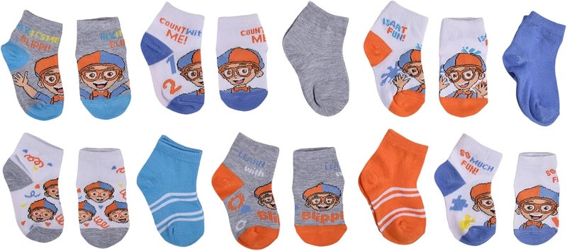 Blippi Kids Quarter Socks - Image 1